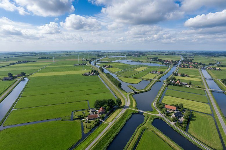 Buitengebied van HHNK: percelen, sloten en vaarten
